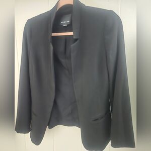 Trouve Black Open-Front Jacket Blazer